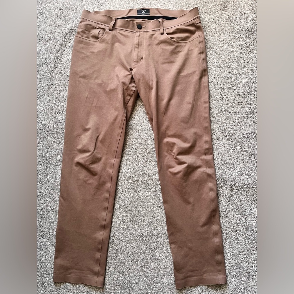 Mens Theory Raffi Slim Fit 5 Pocket Tech Pants Size 36x32
